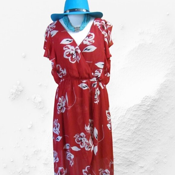 MAURICES  LADIES MAXI CAP SLEEVED DRESS Dresses & Skirts - MAURICES  LADIES MAXI CAP SLEEVED DRESS